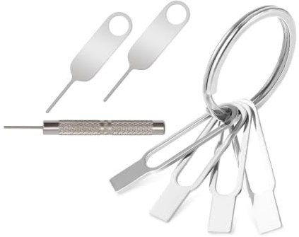 SANTUO 7 PCS Suitable for Blink & Ring Doorbell Removal Tool Kit - Key Release Pin for Battery Replacement, Mount Accessories and Camera Screws