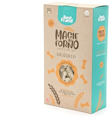 Best Friend - Galletas para Perros mágicos en el Horno.Snacks para Perros Naturales, Altamente digeribles y sin colorantes Artificiales.Masticativos con Omega 3 y 6 | Vainilla, 1 kg