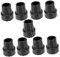 PACKOVE 1set Slip Crutch Foot Covers Rubber Trekking Pole End Mats Non Skid Pads for Walking Sticks Shockproof Protection for Hiking and Mountaineering Fits 9pcs