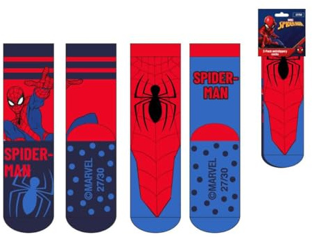 CERDÁ LIFE'S LITTLE MOMENTS Antideslizante Spiderman / Calcetines Cómodos Aplicaciones, 23-26 (2 Piezas) Unisex niños