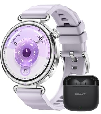 HUAWEI Watch GT 6 Smartwatch+FreeBuds SE 3 Schwarz, GPS, AMOLED-Display, Bis zu 14 Tage Akku, Radfahren, Kompatibel mit Android™ & iOS, Gesundheitsmonitoring, emotionales Wellbeing, Lila, 41mm
