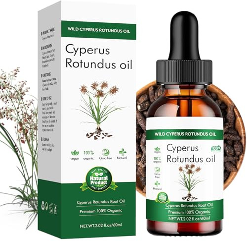 Cyperus Rotundus Oil for Hair Removal – Natural Cyperus Rotundus Oil to Reduce Body Hair Growth, Hair Growth Inhibitor Serum for Smooth, Moisturized Skin. Soothing & Gentle Formula