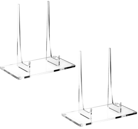 JISADER Plate Display, Photo Frame, Decorative Display for Plates, Menus, Photos, Cards, 2PCS