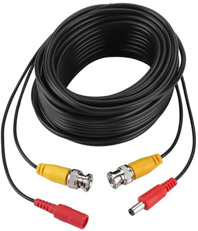 aqxreight Cavo di Prolunga CC BNC a 2,1 Mm per Sistemi TVCC e Video - Cavo di Alimentazione Coassiale 20 M (20m)