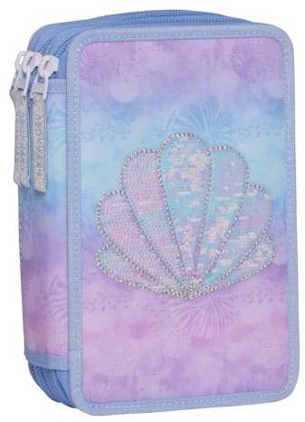 Beckmann Federmäppchen 3-Fold Pencil Case Seashell Flieder