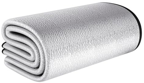 Campingfoliematta – Isoleringsdyna Av Aluminium, Design Med Dubbelsidig, Termisk Picknickmatta, Lättviktsvikbar Layoutkonstruktion Extra Funktionell Mångsidig Bärbar Utomhusdynatillbehör | För Ca