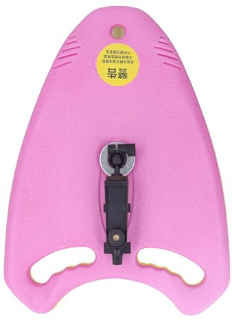TOPINCN Swim Kickboard, Förstorad Förtjockad EVA-skumbräda med Halkfri Yta, Justerbar 5-10 Cm Hopfällbar Telefonhållare, med Universal 1/4 Kameraskruvfäste, för Smartphones Panoramic (Rosa)