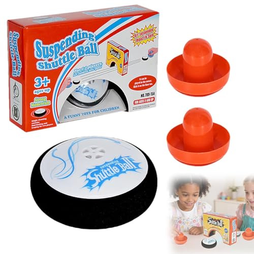 Portables Air Hockey-Set, Air Hockey Set, Electric Floating Hockey mit 2 Roten Lufthockey Drücken, Neuartiger Tisch Hockeys Puck