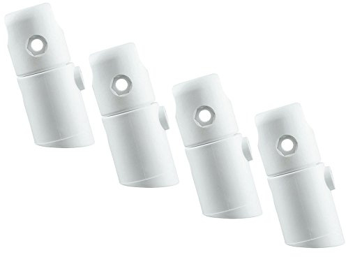 Schulte Halterungen schräg Heizkörper Europa, alpin-weiß, 20 mm Rohrdurchmesser, Befestigung Wand-halterung Befestigungs-Set Badheizkörper Designheizkörper