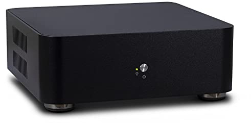 INTER-TECH ITX A60 Black ITX mit 60W PSU 2X Oeffnungen Fuer WLAN-Antenne 2X USB 3.0