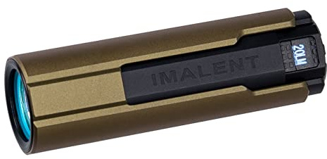 IMALENT LD70 4000lumens EDC Taschenlampe Wiederaufladbare, kleine helle Taschenlampe verwendet CREE XHP70.2 LED, Taschenlampe mit OLED Display für Heimkontrolle und Hundespaziergang (Gold)
