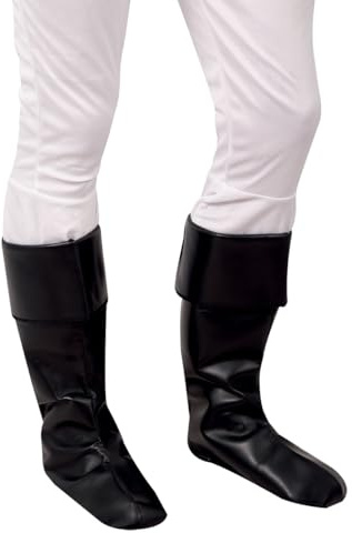 P'TIT Clown - 28252 - sur-Bottes - Overboots - Accessoire de Déguisement - Pirate, Père Noël, Capitaine - Parfait pour Carnaval, Halloween, Noel, Cosplay - Fêtes à Thèmes - Simili Cuir - Noir