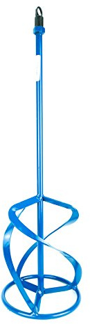 Toolty Professional Mixing Paddle 140 x 750mm - M14 Thread - Painted Mixer Whisk Stirrer - Negative 3-Blade - for Plaster, Gypsum, Adheives, Concrete, Cement, Glue, Paint, DIY - TLTY-1574P