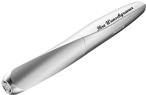 Pelikan Tintenroller mit Namensgravur -Twist R457 Silber