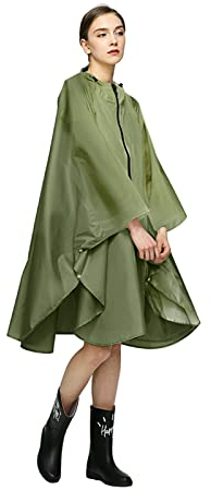LAMA Mode Regenmantel Unisex Regenponcho Atmungsaktiv Regencape Leicht Regenjacke Regenschutzbekleidung Raincoat als Picknickdecke Sonnensegel für Herren Damen Fahrrad Motorrad Wandern Camping Reisen