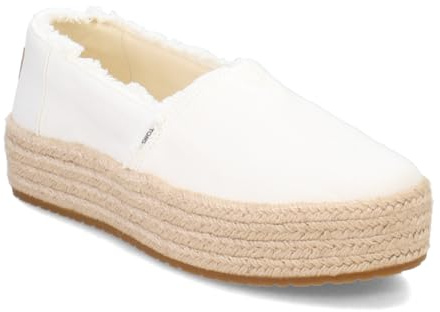 Toms Damen Valencia Plattform, Weiss Opulenter Garten, 38 EU