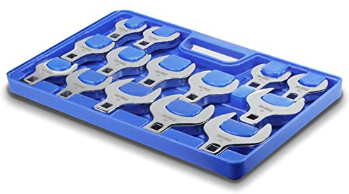 BULLTOOLS Set di chiavi a piede di gallo Jumbo da 1/2, 14 pezzi, set di chiavi metriche a piedino di gallo, 27 a 50 mm, in acciaio al cromo vanadio