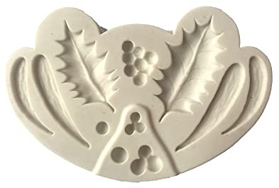 Fondant Silikon Form 2 X Weihnachtsblatt Stechpalme Grüne Blätter Silikonform Fondant Kuchen Dekoration Backen Weiche Tonform
