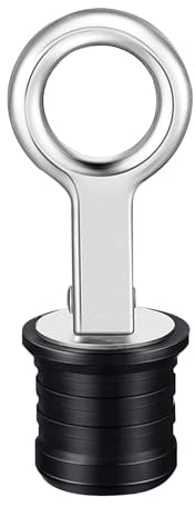 Boot Ablassschraube,Einstellbare Ablassschraube 304 Edelstahl Gummi Ablassschraube,Marine Ablassstopfen, Verschlussstopfen Lenzstopfen ,Bootszubehör für 25mm Ablaufloch,Bilgestopfen Schiffszubehör