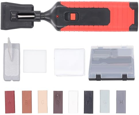 Kit di Riparazione Per Piastrelle in Porcellana Kit di Finitura Per Vasca E Piastrelle Penna Per Riscaldamento Elettrico 8 Pezzi Set di Blocchi di Cera Per La Riparazione E La Rifinitura degli Spazi V