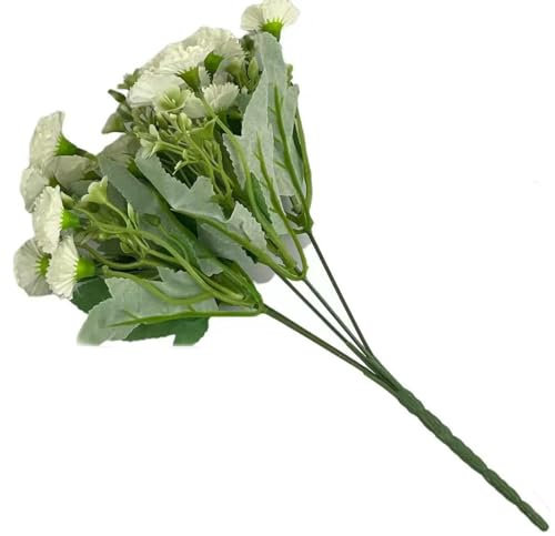 TVIVID 1 ramo de flores lilas de seda, clavel, ramo de boda, guía de carretera, diseño de flores artificiales para decoración del hogar, 1 unidad