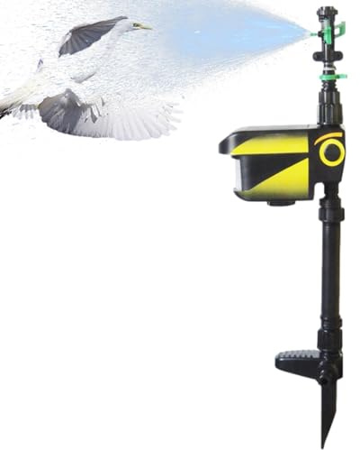 Motion Activated Sprinkler - Landscape Irrigation System, Motion-triggered Garden Water Sprayer | 120 Degree Sensing Solar-operated Watering Device, Animal-triggered Spray Nozzle, Abs
