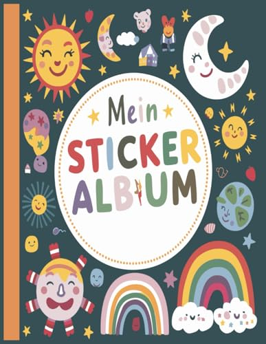 Mein Stickeralbum: leer zum sammeln / eeres Stickerbuch zum Einkleben | 110 Seiten | ca. DIN A4 | Tolles Geschenk für Mädchen und Kinder | Musik | Kein Silikonpapier