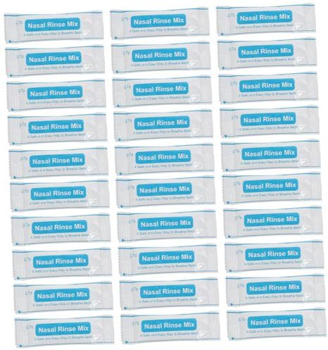 minkissy 80piezas Sal Nasal Para Enjuague Instantáneo Sal Fisiológica Disolución Rápida Cuidado y Limpieza Nasal Para Adultos