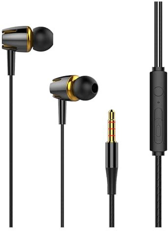 Auricolari Con Cavo - Auricolari Con Cavo | Cuffie Intrauricolari Con Riduzione Del Rumore Del Suono Surround | Cappello In Silicone Delicato Sulla Pelle, Si Illumina Al Buio Per Sport, Computer,