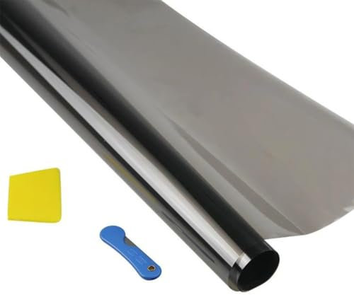 TöNungsfolie Auto 1 Rolle 50 cm x 300 cm 15 Prozent VLT Fenstertönungsfolie Glasaufkleber Sonnenschutzfolie for Auto UV-Schutzfolien Aufkleberfolie Scheiben TöNungsfolie Auto