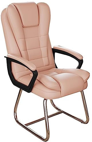High Back Racing Style Computer Desk Chair with Ergonomic Design and Double Seat Cushion Ideal for Gaming and Meeting Rooms (Pink)