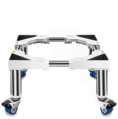 washing machine wheels appliance rollers Heavy Duty Washing Machine Stand Movable Washer Dryer Base Locking Swivel Wheels Mobile Case for Refrigerator Durable Fridge Freezer Trolley 45-65cm