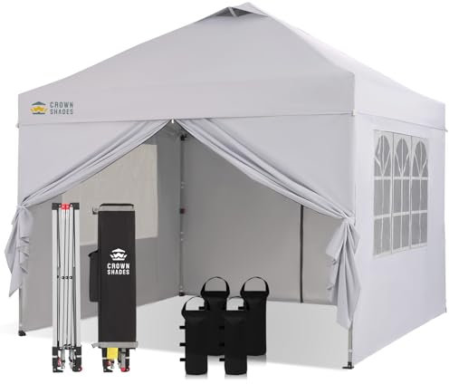 Pavillon 3x3 Wasserdicht Stabil Winterfest mit 4 Seitenteilen, Pop up Gartenpavillon UV Schutz 50+, Partyzelt Für Outdoor Camping, 3-Fach Höhenverstellbar, Pavillion mit Tragetasche