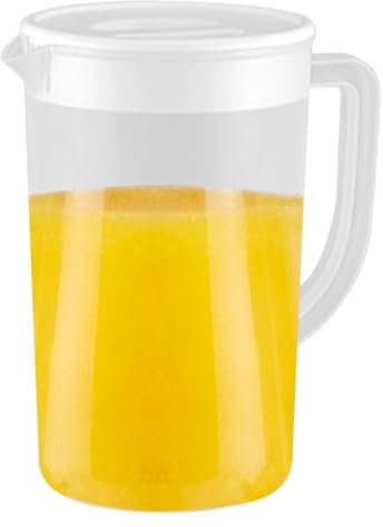 Clear Pitcher With Lid, Large Tea Pitcher, Airtight Beverage Pitcher, Juice Pitcher With Lid, 2.7L Drink Jug, Tea Container With Lid, Lemonade Pitcher With Lid, Beverage Pitcher For Tea