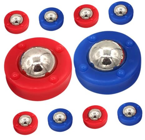 Milisten 10piezas Bolas de Barajar para Mesa Discos de Tejo Mini Bola Rodante Divertida Interior Mesa Juego Deslizador Tejo