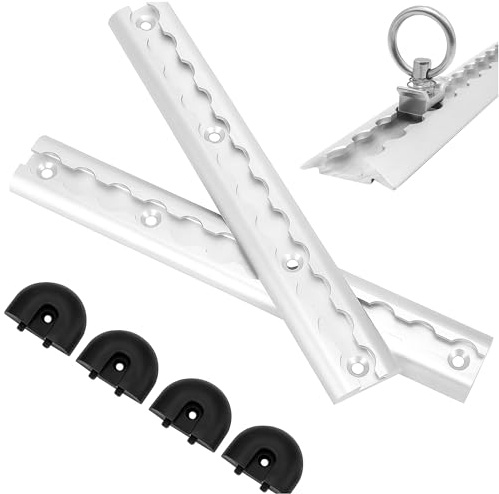 INTAKO Set di ancoraggio airline, 2 guide da 30 cm, barra di montaggio per carichi