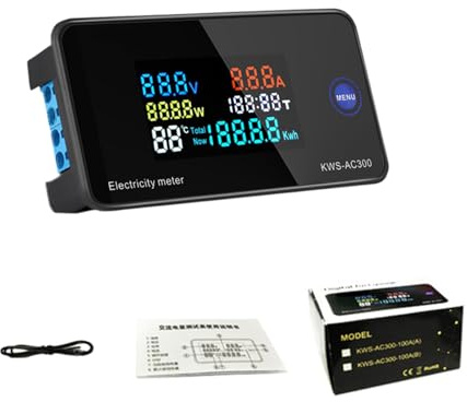 Multifunzione AC300 20A Tensioni & Corrente Meter Strumento di Misura Elettrica per Case Laboratorio & Industriale Attrezzature Laboratorio Tensione Tester