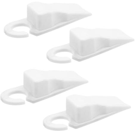 FIXOSHEE 4piezas Tope De Puerta De Antideslizante Para Suelo y Pared Tope De Seguridad Flexible Para Dormitorio Oficina Sin Perforar