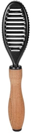 Gettimore Stainless Steel Fish Scale Remover with Serrated Blades and Wooden Handle, Manual Fish Scaler Tool for Efficient and Safe Descaling of Salmon, Trout, Perch, Dishwasher Safe Kitchen Accessory