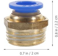 CATIEBYE Raccord Pneumatique Fileté Droit 2.2cm en Abs et Cuivre pour Tuyau D'air, Connecteur Rapide Compatible Nettoyeur Haute Pression et Compresseur