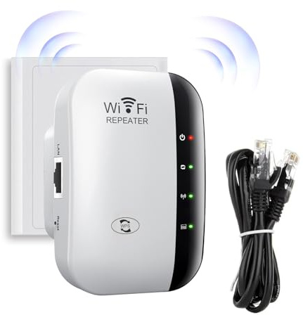 VZIKLER WiFi Extender WiFi Range Extender, Wireless Internet Repeater, WiFi Extenders Signal Booster for Home Up to 5000 sq.ft and 50 Devices,1-Key Setup, Access Point, Alexa Compatible