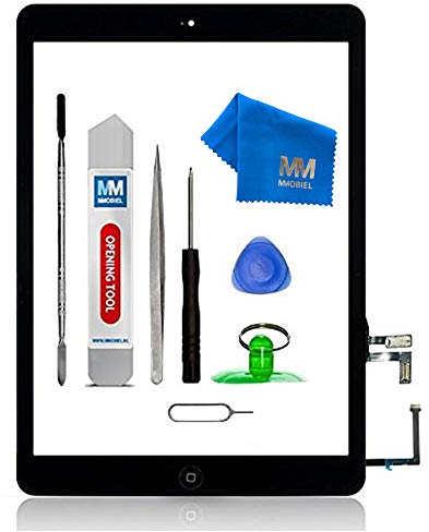 MMOBIEL Digitalizador Compatible con iPad Air 9.7 Plg. 2013 (Negro) Ensamble Pantalla táctil Frontal 9.7 pulg. Incl. Kit de htas.