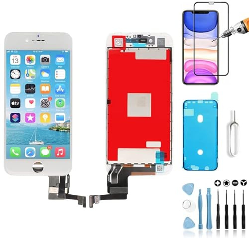 Mobilevie Ecran pour Iphone 7 Blanc : Vitre Tactile + LCD Retina assemblé sur châssis