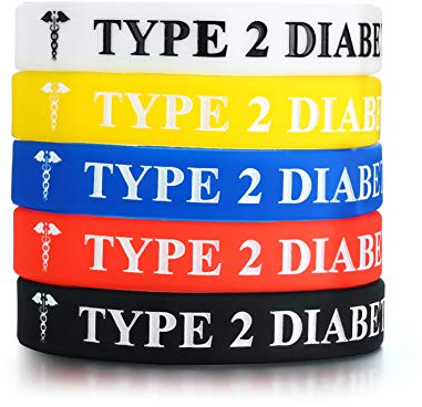 MPRAINBOW 5 x Silikon-Armband, Blutverdünner, medizinisches Notfall-Armband, 5 Farben, Gummi, Edelstahl, Silikon, No_Stone
