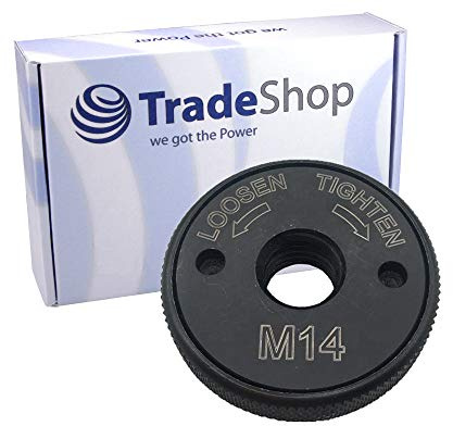 Trade-Shop Écrou de serrage rapide M14 de rechange pour toutes les meuleuses d'angle courantes (Bosch, Metabo, Makita, Hilti, etc.).
