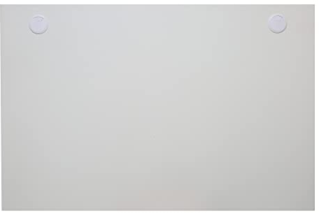STIER Schreibtischplatte 160x80cm, weiß, melaminbeschichtet, 25mm dick, mit Kabeldurchlässen, tabletop, modernes Design