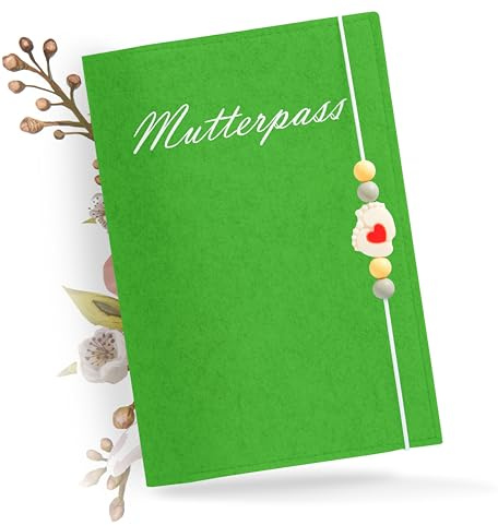 ONE+PLUS® hochwertige Mutterpass Schutzhülle mutterpasshülle filz Uheft hülle U heft hülle Impfpass Mutterpass Hülle Mutterpasshüllen Geschenke für Schwangere u-heft hülle