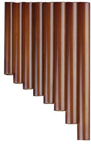 Panflöte Pan- Flöte 15 Rohre Natürliche Bambus- Windinstrument Panpipe G Key Panpipe Handgemachte Holzwind Instrument Folk InstrumentOs Traditionelle Blasinstrumente