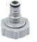 P6H1419 Drain Valve, Replacement Of Hose Fittings Pool Hose Fittings With Collar, Water Tank Hose Adapter For Drainage(2pcs)