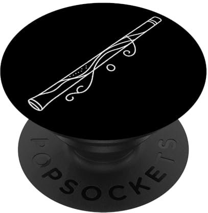 Didgeridoos Line Art für Musiker Didgeridoo PopSockets Klebender PopGrip